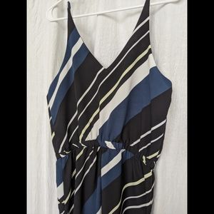 Topshop Striped Jumpsuit